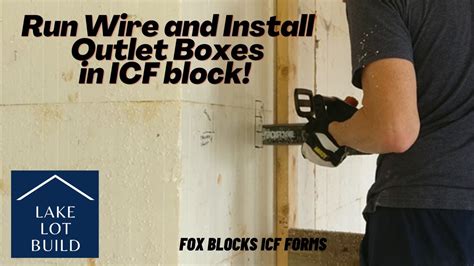 installing electrical boxes in icf walls|icf electrical outlet box.